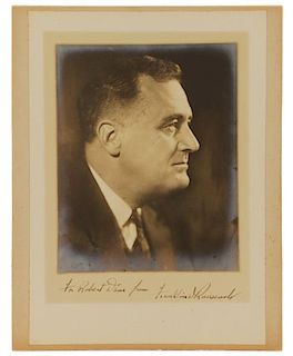 Franklin Delano Roosevelt Autographed Photograph