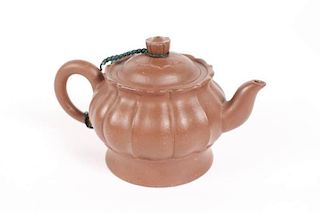 Yixing  Zisha Lotus Blossom Form Teapot