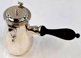 French Sterling Silver Hot Chocolate Pot by Puiforcat