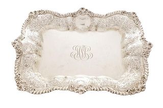 Reed and Barton Sterling Monogrammed Tray