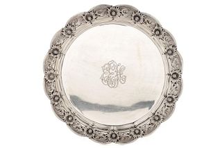 Tiffany Aesthetic Sterling Silver Salver or Tray