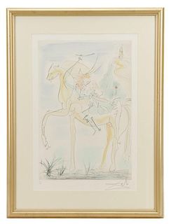 Salvador Dali, "Couple a cheval"-1970
