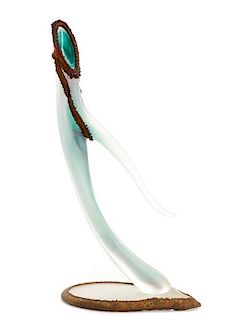 Stephen Dee Edwards "Turquoise Amphibian" Glass