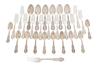 Set of 28 Towle Sterling "Old English" Flatware