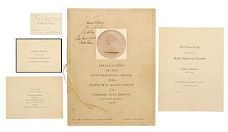 Rare Edison, Mellon, Ford Autographed Ephemera