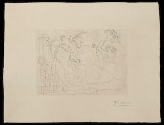 Picasso, "...Bacchanale au Taurea."-1939, Vollard