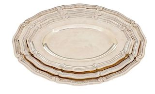 3 Tiffany & Co. Sterling Oval Trays or Salvers