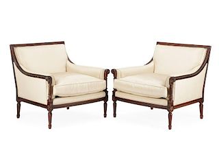 Pair of Nancy Corzine "Rateau Bergere" Chairs