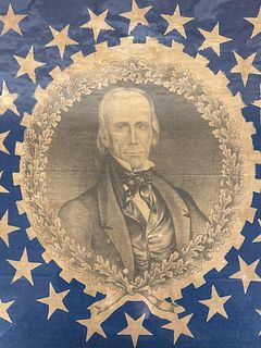 Henry Clay Campaign Flag Fragment
