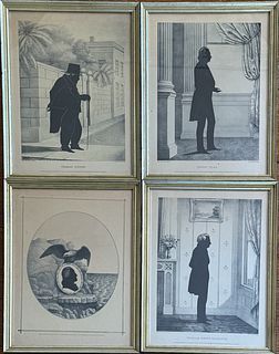 Four Printed Silhouettes