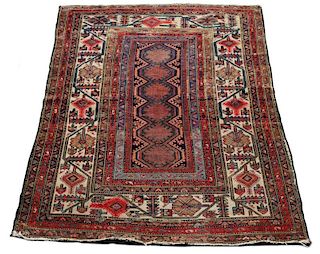 Hand Woven Persian Tribal Area Rug 4' 11" x 6' 5"