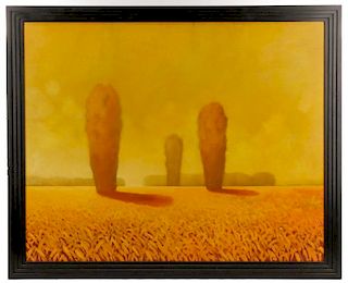 Contemporary, "Three Giants"-2005, Oil