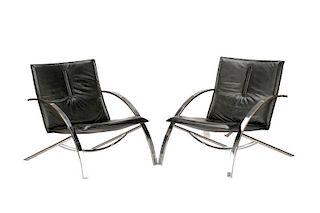 Pair, Paul Tuttle for Arconas Lounge Chairs