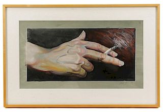 Richard Shelton, "Smoking Hands"-1999, Mixed Media