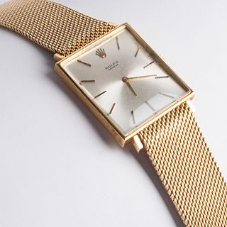 Rolex 18k Gold Mesh Wristwatch