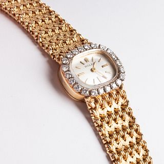 Rolex 14k Gold and Diamond Wristwatch