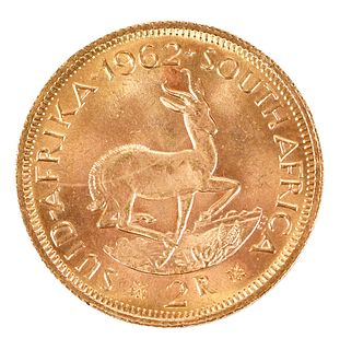 1962 South African Two-Rand Gold Coin