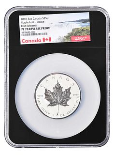 2018 Canada "30th Anniversary" Three Ounce Silver Maple Leaf Coin 