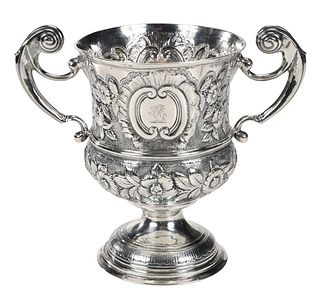 Continental Silver Urn Form Loving Cup