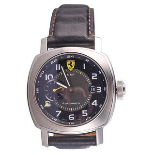 Panerai Ferrari Scuderia GMT Stainless Steel Automatic Watch FER 009
