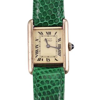 Must De Cartier Tank Vermeil Watch 