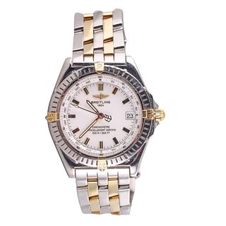 Breitling Windrider 18k Gold Stainless Steel Chronometer Watch B10350