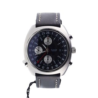 Glycine Airman SST Purist GMT Chronograph Watch 3902.199-LB9B