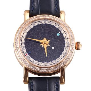Christiaan Van Der Klaauw Venus Diamond 18k Gold Watch 