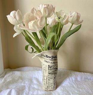 MAUREEN MCAFEE '19, Newspaper Vase Commission