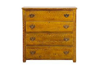 American Hand Painted Chest of Drawers