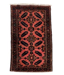 Hand Woven Persian Hamedan Rug 3' 5'' x 5' 5''