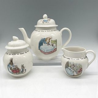 5pc Wedgwood Porcelain Beatrix Potter Peter Rabbit Tea Set