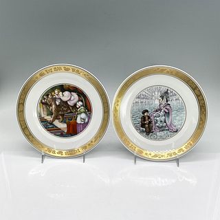2pc Royal Copenhagen Plates, Hans Christian Andersen