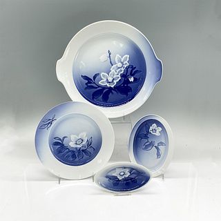 4pc Bing & Grondahl Porcelain Dishes, Christmas Rose