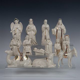 13pc Lenox Porcelain Figurines, Nativity Set