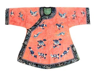 Antique Chinese Silk Embroidered Child's Robe