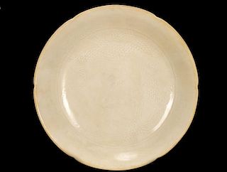 Chinese White Glazed Anhua Dragon Bowl