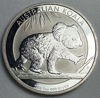 2016-P Australia Koala 1 ozt .999 Silver Dollar
