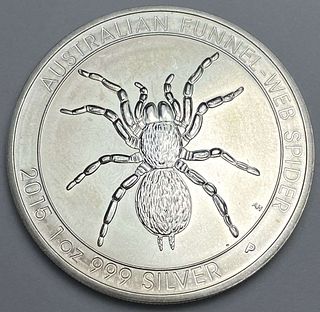 2015-P Australia Funnel-Web Spider 1 ozt .999 Silver Dollar