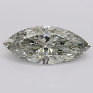 5.03 ct, Natural Fancy Gray Green Even Color, VS2, Marquise cut Diamond (GIA Graded), Appraised Value: $304,700 