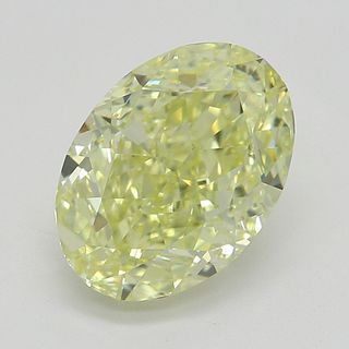 1.70 ct, Natural Fancy Yellow Even Color, VVS1, Oval cut Diamond (GIA Graded), Appraised Value: $29,200 