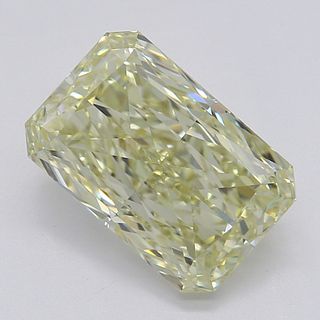 1.58 ct, Natural Fancy Light Yellow Even Color, IF, Radiant cut Diamond (GIA Graded), Appraised Value: $22,300 