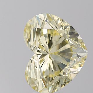 10.13 ct, Natural Fancy Yellow Even Color, VS1, Heart cut Diamond (GIA Graded), Appraised Value: $558,100 