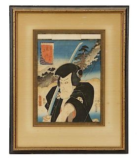 Utagawa Kunisada,"Kameyama..."-1852, Woodblock