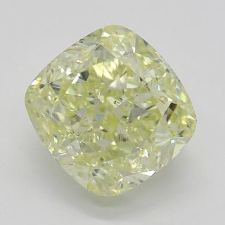 2.78 ct, Natural Fancy Yellow Even Color, SI1, Cushion cut Diamond (GIA Graded), Appraised Value: $40,600 