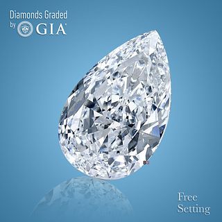 NO-RESERVE LOT: 1.85 ct, J/SI1, Pear cut GIA Graded Diamond. Appraised Value: $19,300 