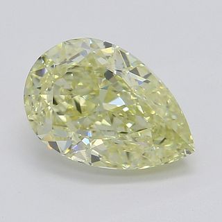 1.11 ct, Natural Fancy Yellow Even Color, VVS1, Pear cut Diamond (GIA Graded), Appraised Value: $16,600 