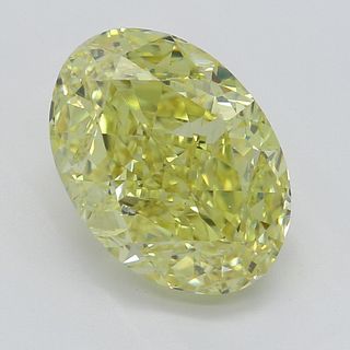 2.53 ct, Natural Fancy Intense Yellow Even Color, VS2, Oval cut Diamond (GIA Graded), Appraised Value: $114,800 