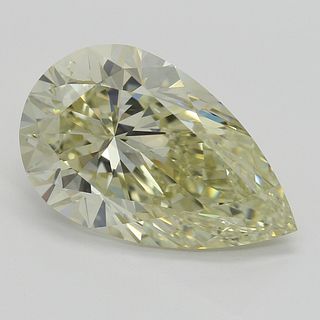 5.02 ct, Natural Fancy Light Brownish Yellow Even Color, VVS2, Pear cut Diamond (GIA Graded), Appraised Value: $109,500 
