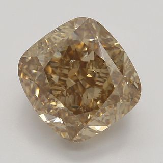 3.08 ct, Natural Fancy Brown Orange Even Color, SI1, Cushion cut Diamond (GIA Graded), Appraised Value: $24,600 